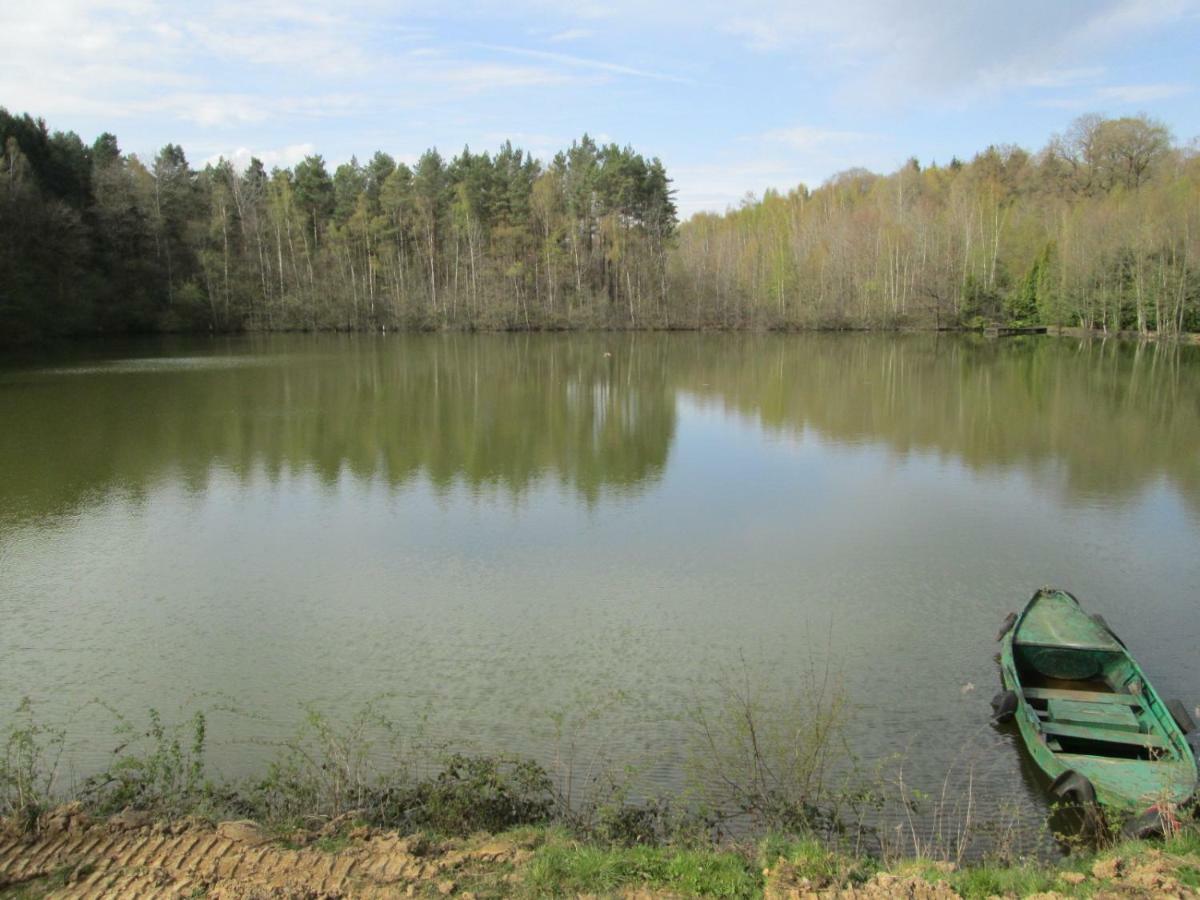 Florennes Gîte neuf 150 M2 devant un grand lac privé de 2 hectares poissonneux au milieu des bois Exterior foto